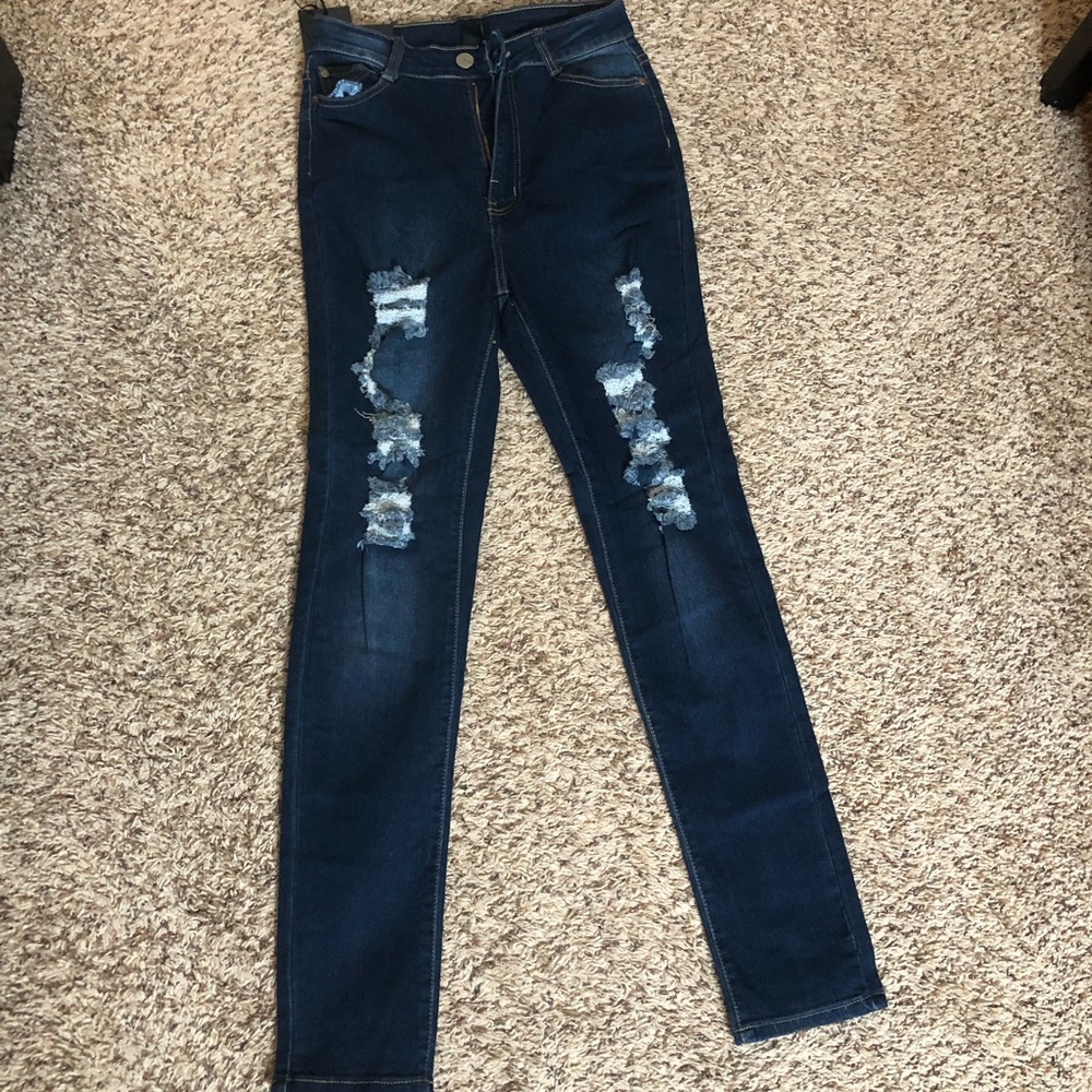 Fashion Nova  Dark Denim Jeans